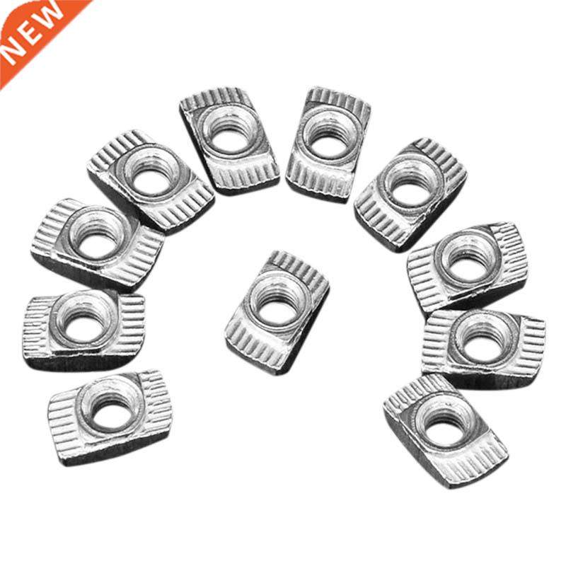 100 pcs M5 Hammer Nut Carbon Steel Connector T Fastener Slid