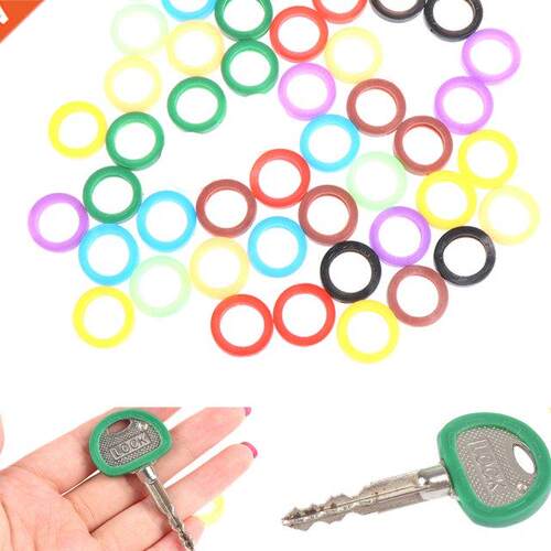 50pcs Round Soft Silicone Hollow Multi Color Rubber Soft Key
