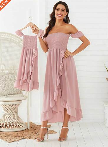M and Daughter Matching Dress 2021 Summer Family Clothe