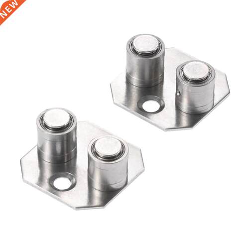 2Pcs Stainless Steel Sliding Door Twin-shaft Retainer Hangin