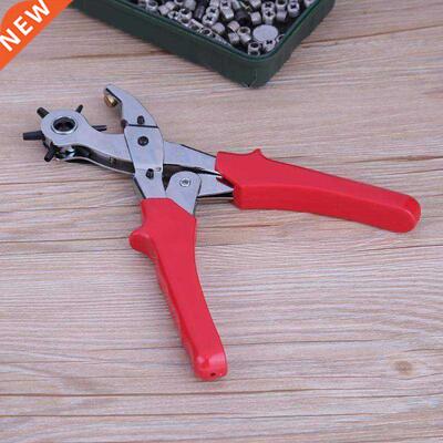 Leather Belt Hole Punch Plier Eyelet Puncher Revolve Card