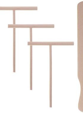 4Pcs/set Wooden Crepe Maker Spreader Home Kitchen Breakfast