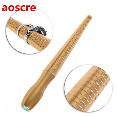 Smooth Copper Metal Ring Gauge Mandrel Sizer Measure Jewelry