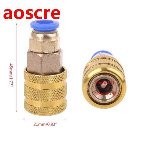 Straight Plug Fitting Round Head Quick Inflatable Nozzle Bra