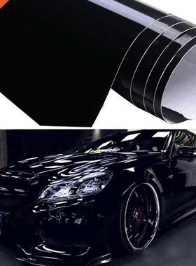 1pcs Shiny Gloss Glossy Black Car Film Wrap Vinyl Decal Exte