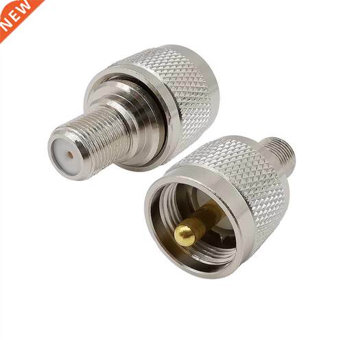 1Piece F Type Female to UHF PL259 PL-259 Male Plug Straight
