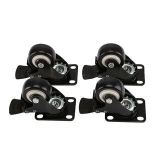Furniture Caster Wheel Soft Ruer Universal Roller Wheels F
