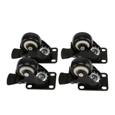 Furniture Caster Wheel Soft Ruer Universal Roller Wheels F