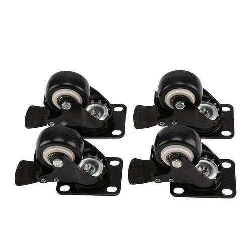 Furniture Caster Wheel Soft Ruer Universal Roller Wheels F