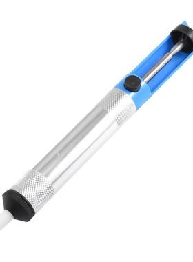 Blue Silver Tone Shell DePump Solder Sucker Irons Tool