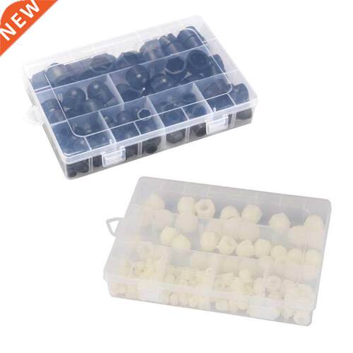 145Pcs M4/M5/M6/M8/M10/M12 Rubber Hex Bolt Caps Rubber Nut D