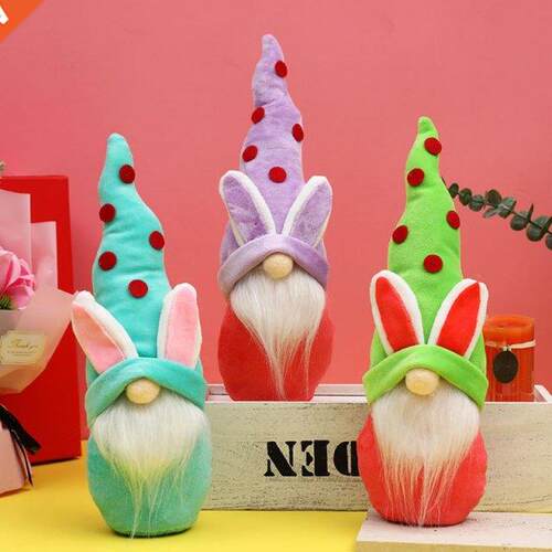 Easter Decorations Bunny Gnoe Plush Faceless Doll Spring Sc
