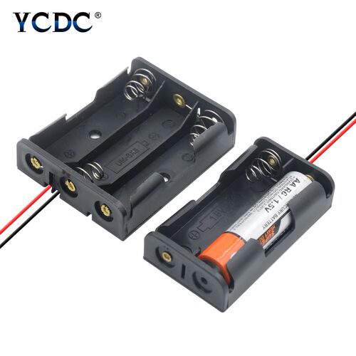 ABS Plastic AA Size Power Battery Storage Case Box Holder L