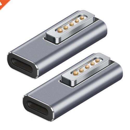 2pcs 20v 5a Type-c Magnetic Usb Pd Adapter For Macbook Air/p