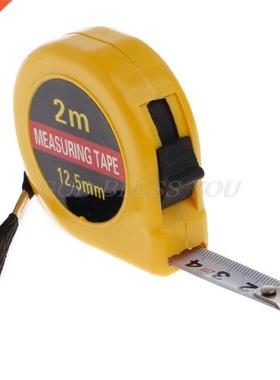 Multifunction Yellow Case 2 Meter Mini Pocket Tape Ruler Mea