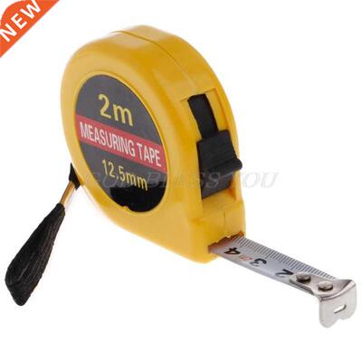 Multifunction Yellow Case 2 Meter Mini Pocket Tape Ruler Mea