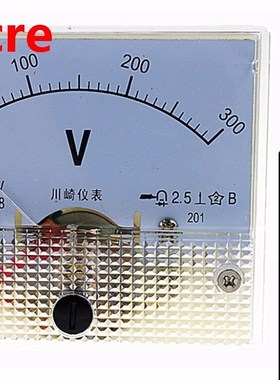 1PCS 85C1 300V Analogue DC Voltage Needle Panel Meter Voltme