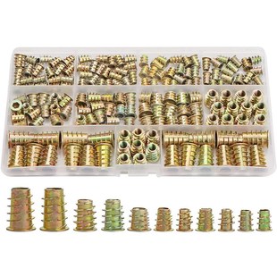 Threaded Inserts Nuts, Wood Insert Assortment Tool Kit, M4/M