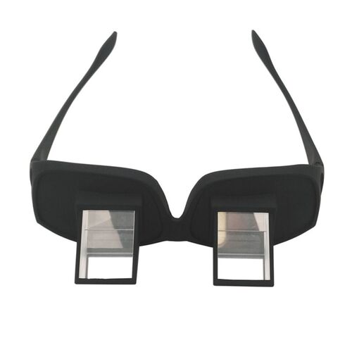 Lazy Prism Eye Glasses Horizontal Reading TV Sit View Glasse