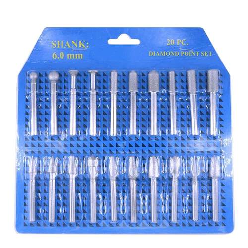 20pcs Emery Grinding Head Rotary Tool Electric Grinding Whee