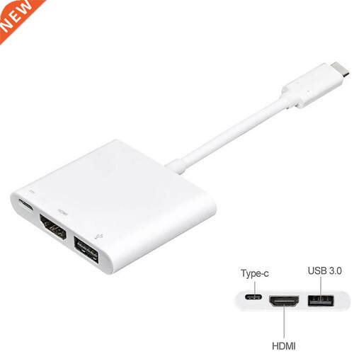 2021 New USB C USB 3.1 Type C to HDMI/Digital AV/USB 3.0 wi
