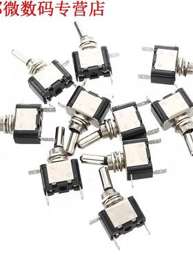 10 x Reverse Rocker Switch SPST hendel Met Rode LED Auto