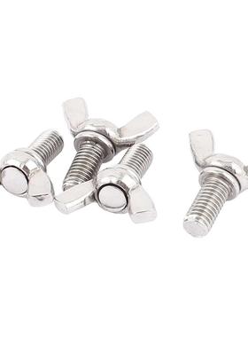 M8x16mm 304 Thread Bolt Wing Screws Fasteners 4pcs