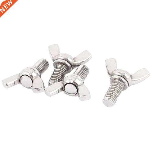 M8x16mm 304 Thread Bolt Wing Screws Fasteners 4pcs