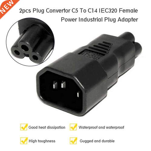Plug Convertor C5 To C14 IEC320 Femle Power Industril Plug