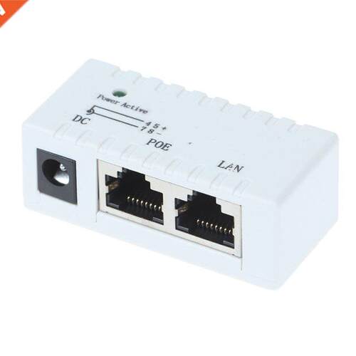 10/100Mbp 12V - 48V Passive POE Injector Splitter Wall Mount