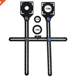 Double Head Folding Ruler Tile Hole Locator Universal Adju