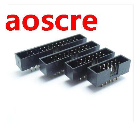 20PCS 2.54mm Pitch Straight Connector IDC Socket Box Hea