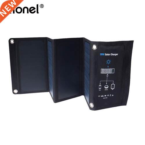28W Folding Solar Panel Charger Portable with Fast Charge