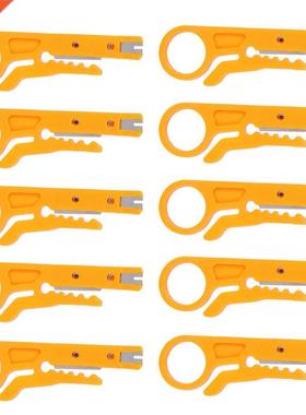 10Pcs Wire Stripper Multi Purpose Mini Cable Crimping Stripp