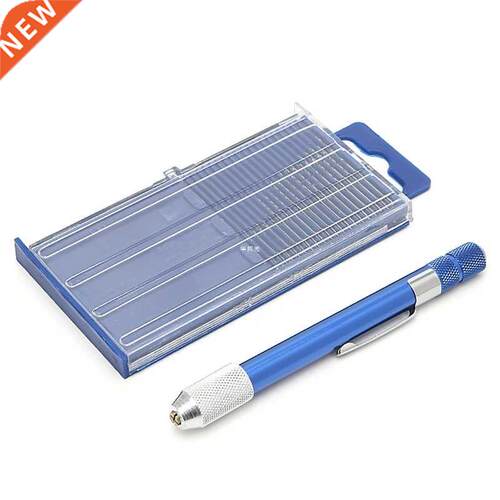 21 Pcs Mini Twist Drill Bits Set Index 61-80 w/Aluminum Hand