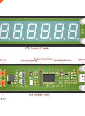 Red LED 6 Digits 0.1MHz-65MHz Frequency Counter Cymometer Te