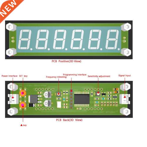 Red LED 6 Digits 0.1MHz-65MHz Frequency Counter Cymometer Te