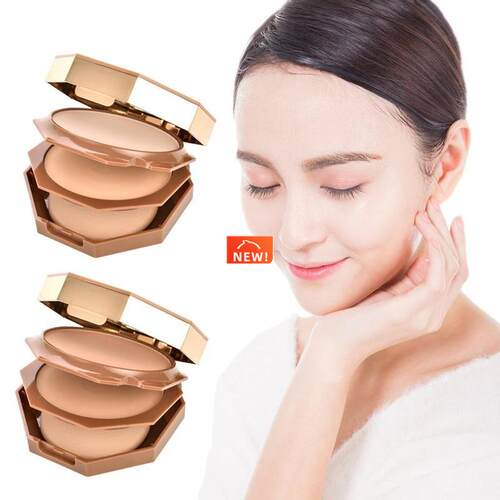 Natural Full Coverage 3 Layers Loose Face Powder Long Lastin
