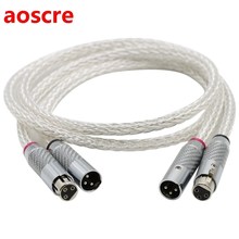 XLR 3 Pin Microphone Cable, 8AG Silver Plated Male To Female