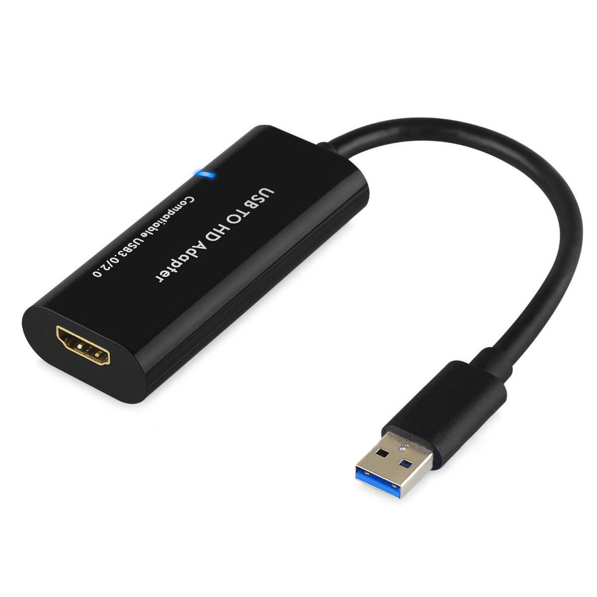1080P USB .0 to HDMI Multi Monitor Video Card Adapter For W