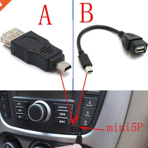 100pcs/lot Test before send USB A Female to Mini USB B Male