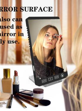 6 Inch LED Mirror Table Clock Alarm Clock Touch Button Wall