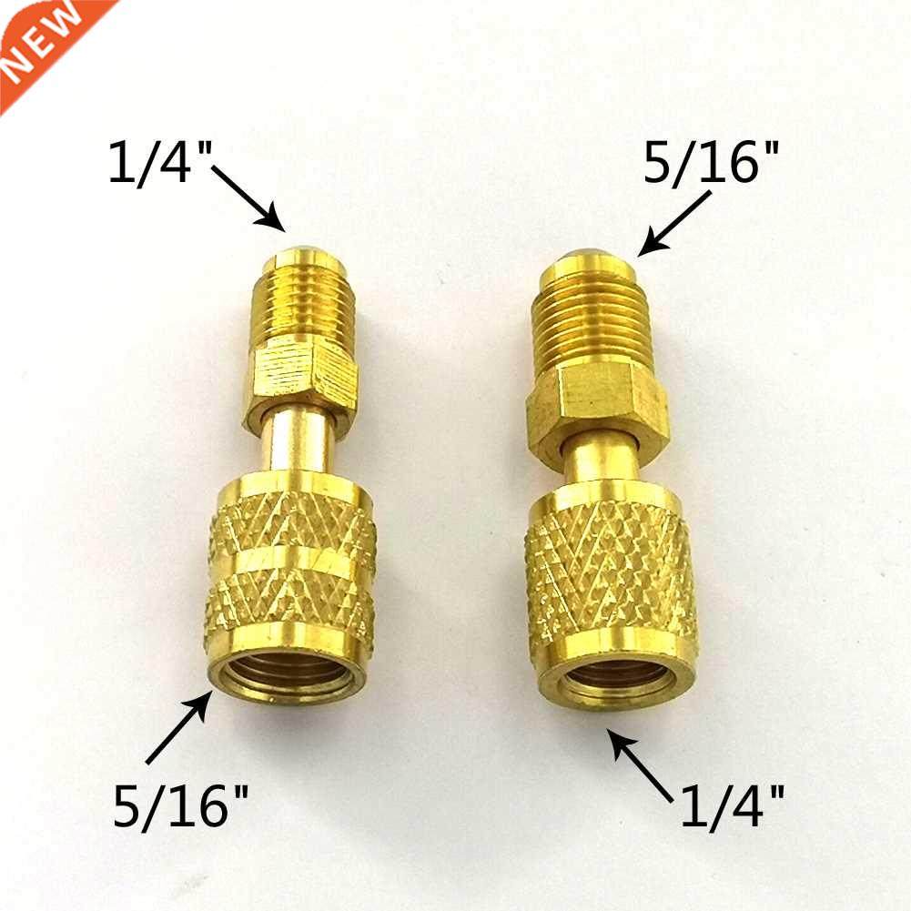 2pcs R410a Adapter 5/16 SAE F Quick Couplers To 1/4 SAE M Fl