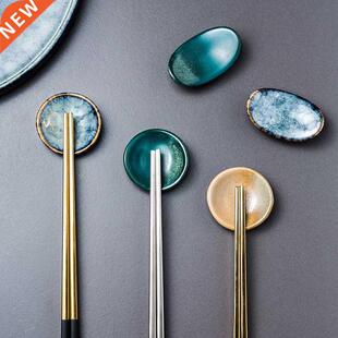 1Piece Earthenware Ingot Chopstick Hder Chopstick Rest Di