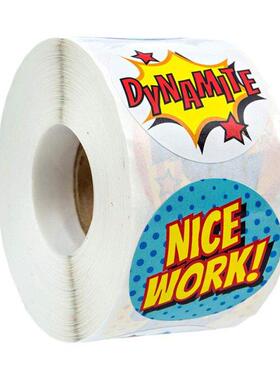 100-500pcs Super Hero Reward Sticker 8 Designs Cartoon Words
