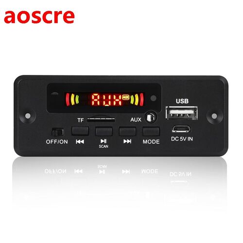2X3W Amplifier MP3 Decoder Board 12V Bluetooth 5.0 30W Car F