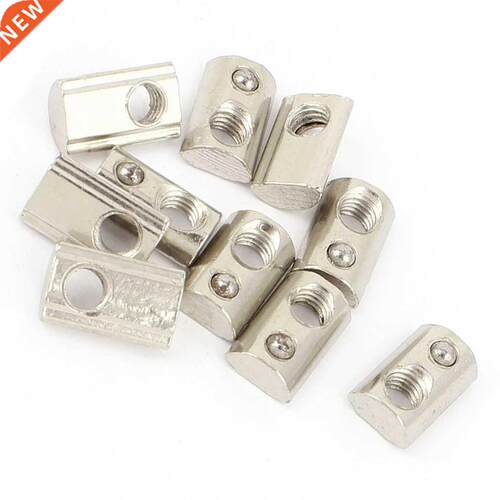 10pcs 20 Series M5 Slide-In Bll Spring T Slot Nut 13.6mmx8.
