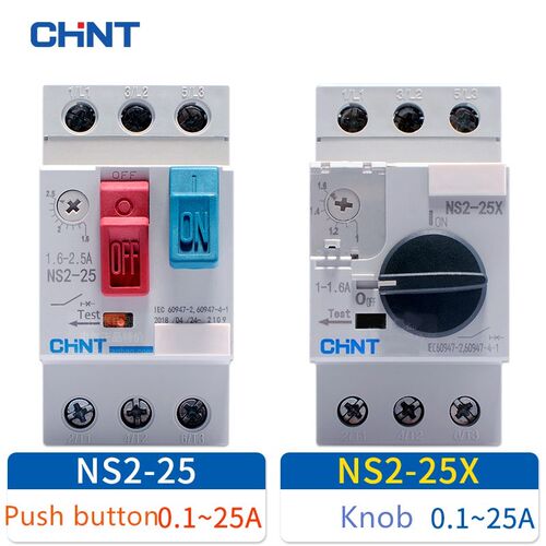 CHINT CHNT motor starter NS2-25 NS2-25X NS2-25/AE11 1.6-2.5A