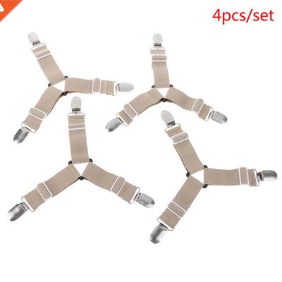 Adjustable Bed Sheet Clip Grippers Suspender Cord Hook Loop