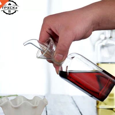 1pc High Borosilicate Glass Oil Pot Household Leak-proof Oil